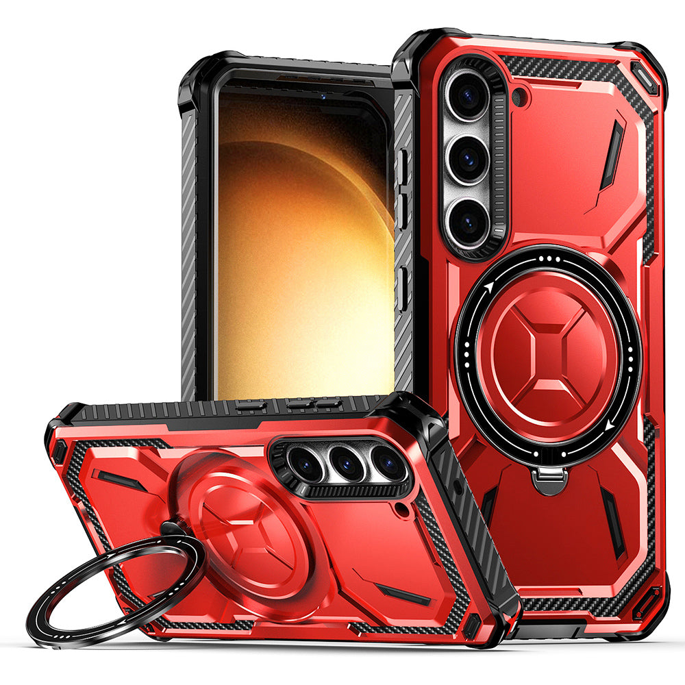 For Samsung Galaxy S23 Cell Phone Case PC TPU Magnetic Phone Cover with Ring Kickstand For Samsung Galaxy S23 Cell Phone Case PC TPU Magnetic Phone Cover with Ring Kickstand